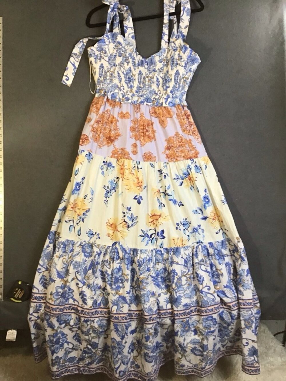 Tullip Creations Maxi Dress Floral Size M Boho